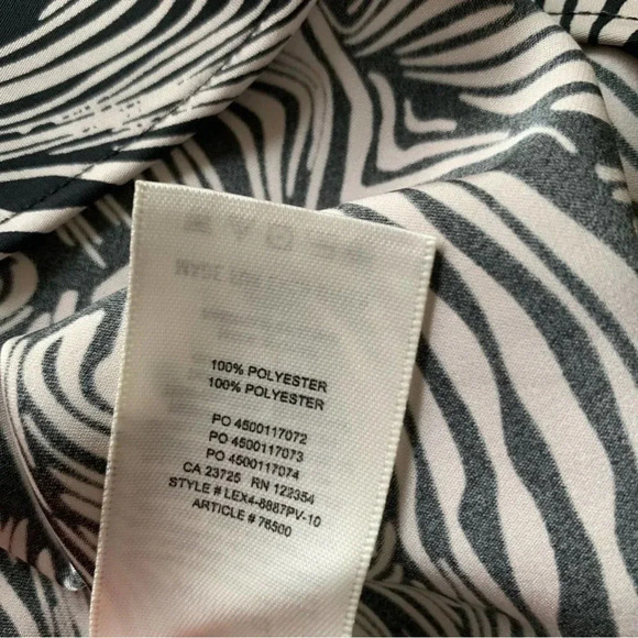 Wilfred Aritzia S Slip Dress Zebra Print Black White Animal Birch - Picture 9 of 9